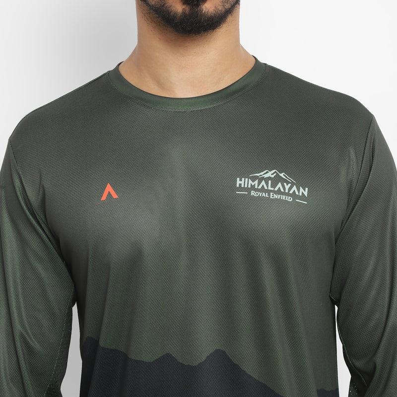 Royal Enfield T-shirt Himalayan Riding Motocross Jersey Olive