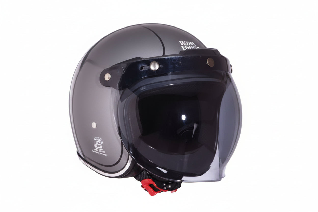 Casco Jet Royal Enfield Bobber Grey