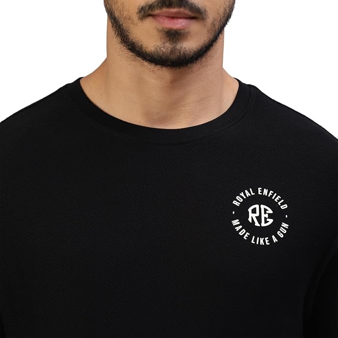 T-shirt Royal Enfield Branded HD Black