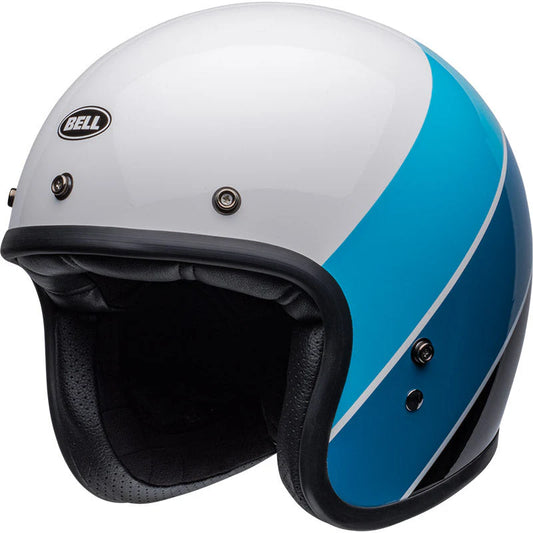 Casco Bell Custom 500 Riff Gloss White/Blue