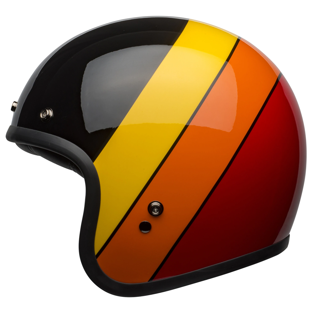 Casco Bell Custom 500 Riff Gloss Black/Yellow/Orange/Red