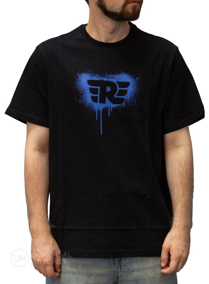 T-shirt Royal Enfield Stencil Spray Blue